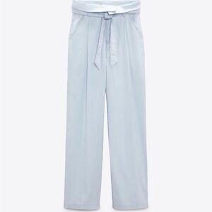 Zara Light Blue Women's Trousers